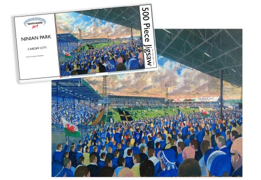 Ninian Park Stadium Fine Art Jigsaw Puzzle - Cardiff City FC Ninian Park Stadium Fine Art Jigsaw Puzzle - Cardiff City FC